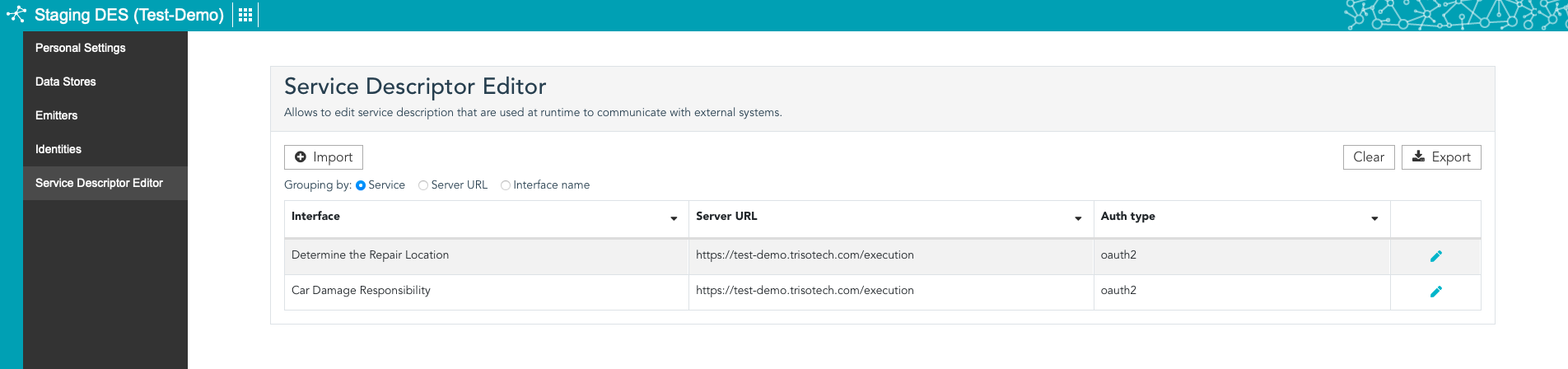 service descriptors 2