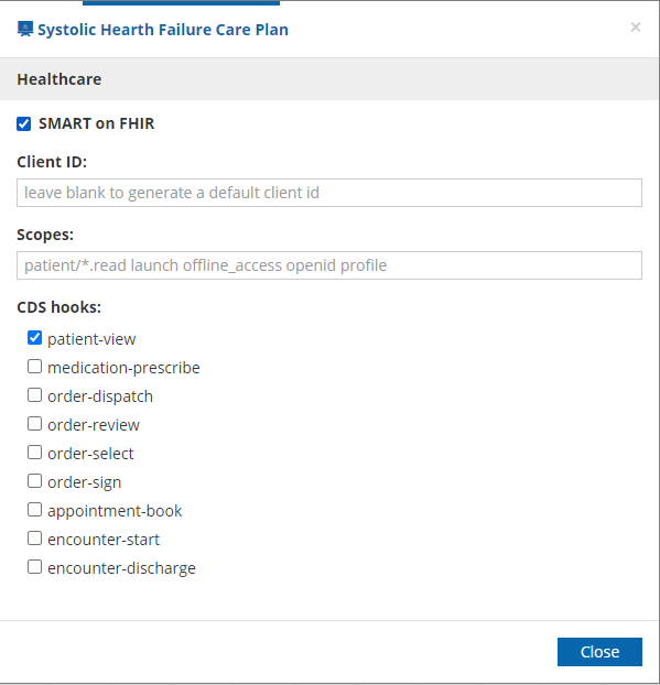 healthcare modal