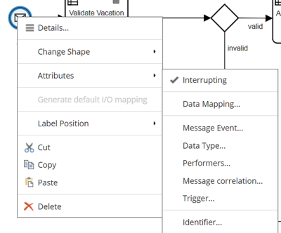 context menu event