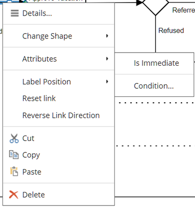 context menu seqflow