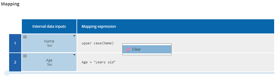 data input mapping 8