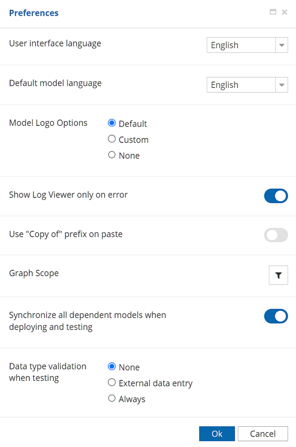 file preferences