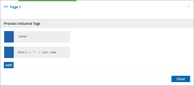 process instance tag 3