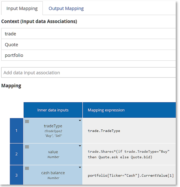 script inputs